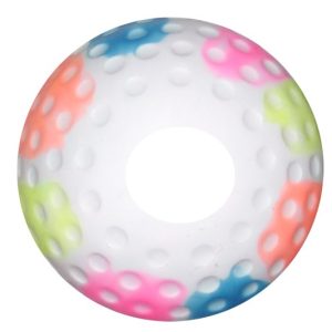 multi colored dimple hockey balls