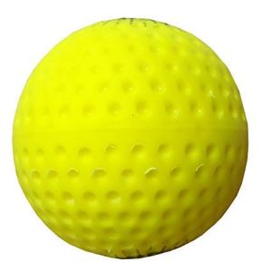 Yellow Hockey Dimple Ball